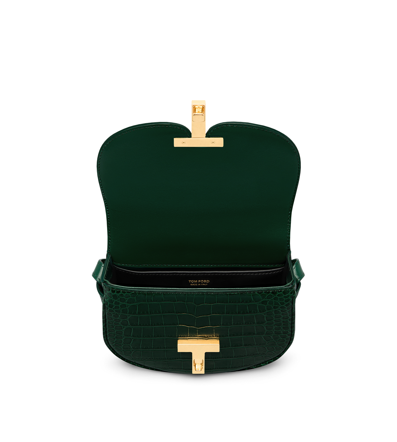 SHINY STAMPED CROCODILE LEATHER WALLIS MINI BAG image number 3