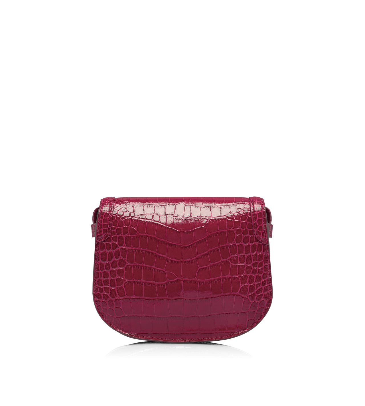 SHINY STAMPED CROCODILE LEATHER WALLIS MINI BAG image number 2