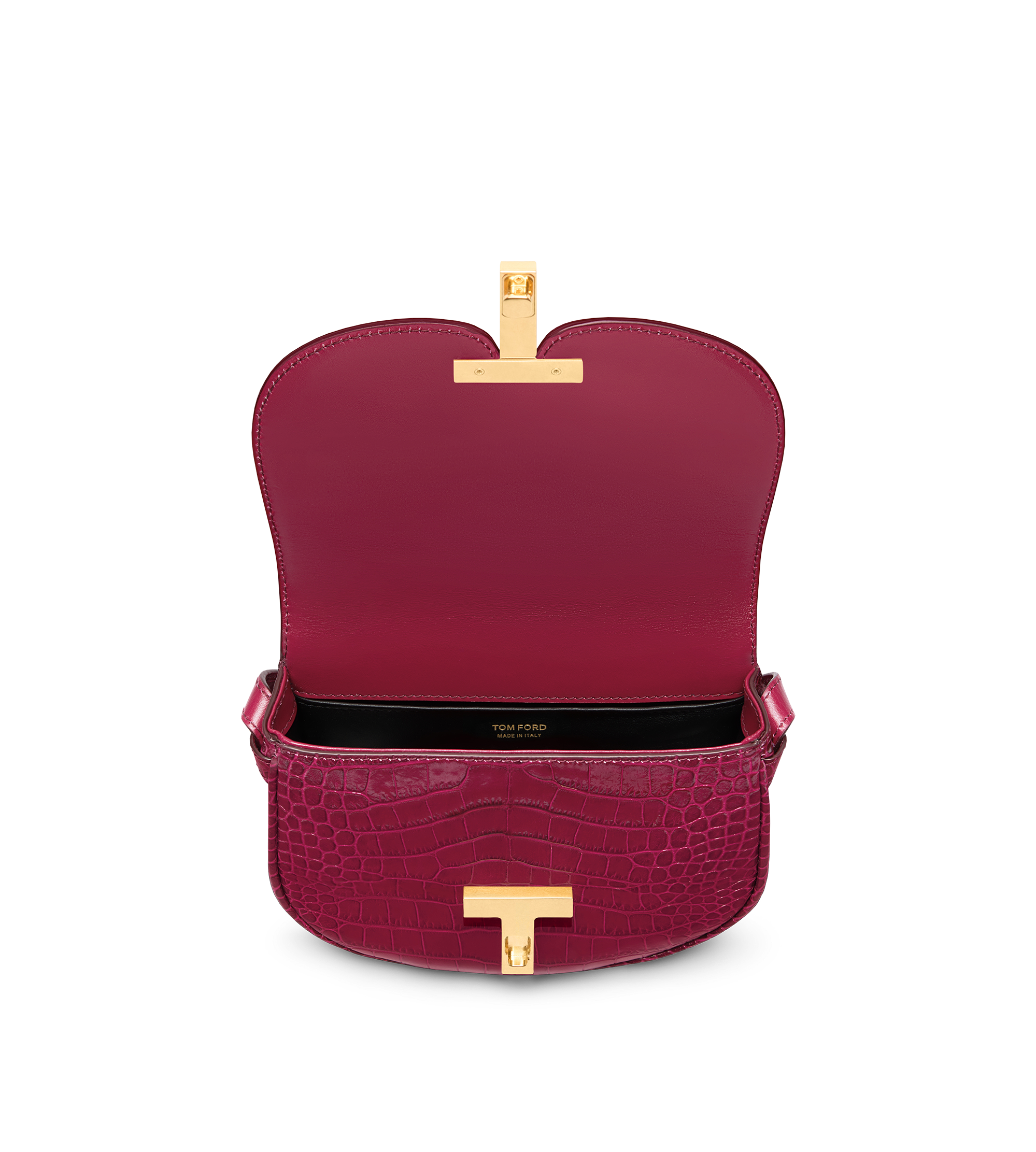 SHINY STAMPED CROCODILE LEATHER WALLIS MINI BAG | Tom Ford