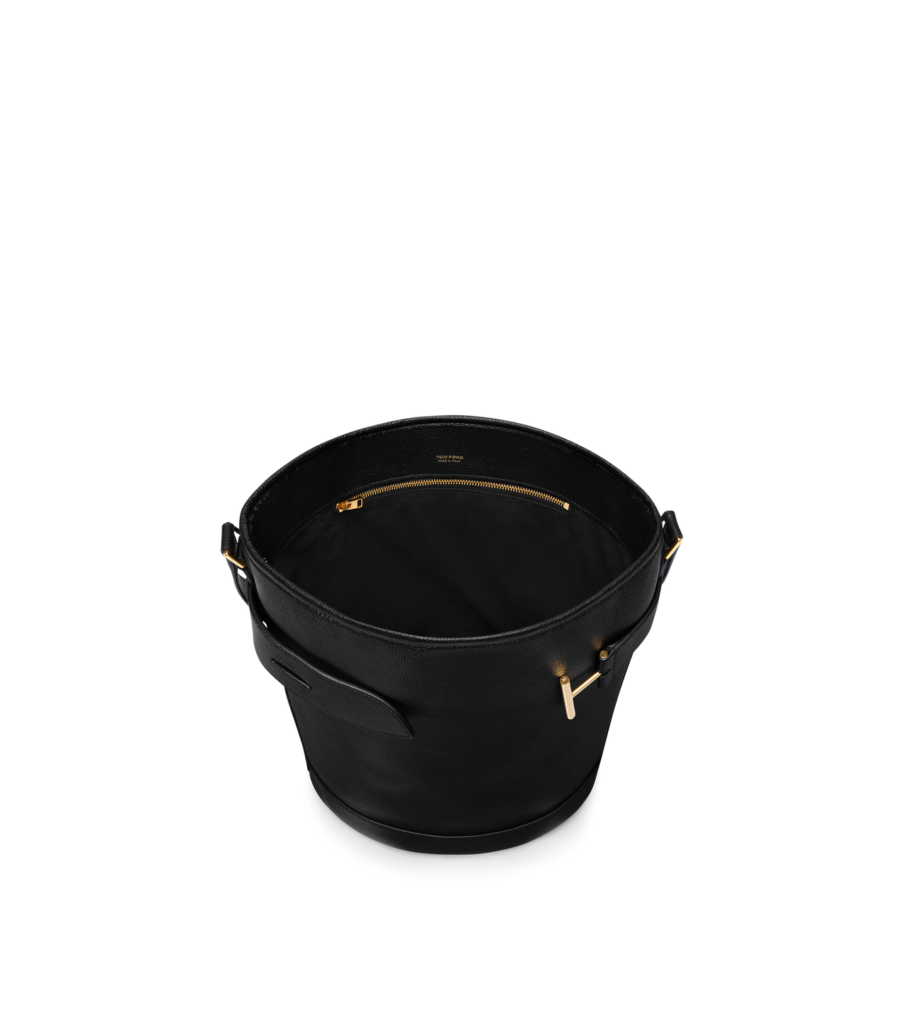 GRAIN LEATHER TARA MEDIUM BUCKET image number 3