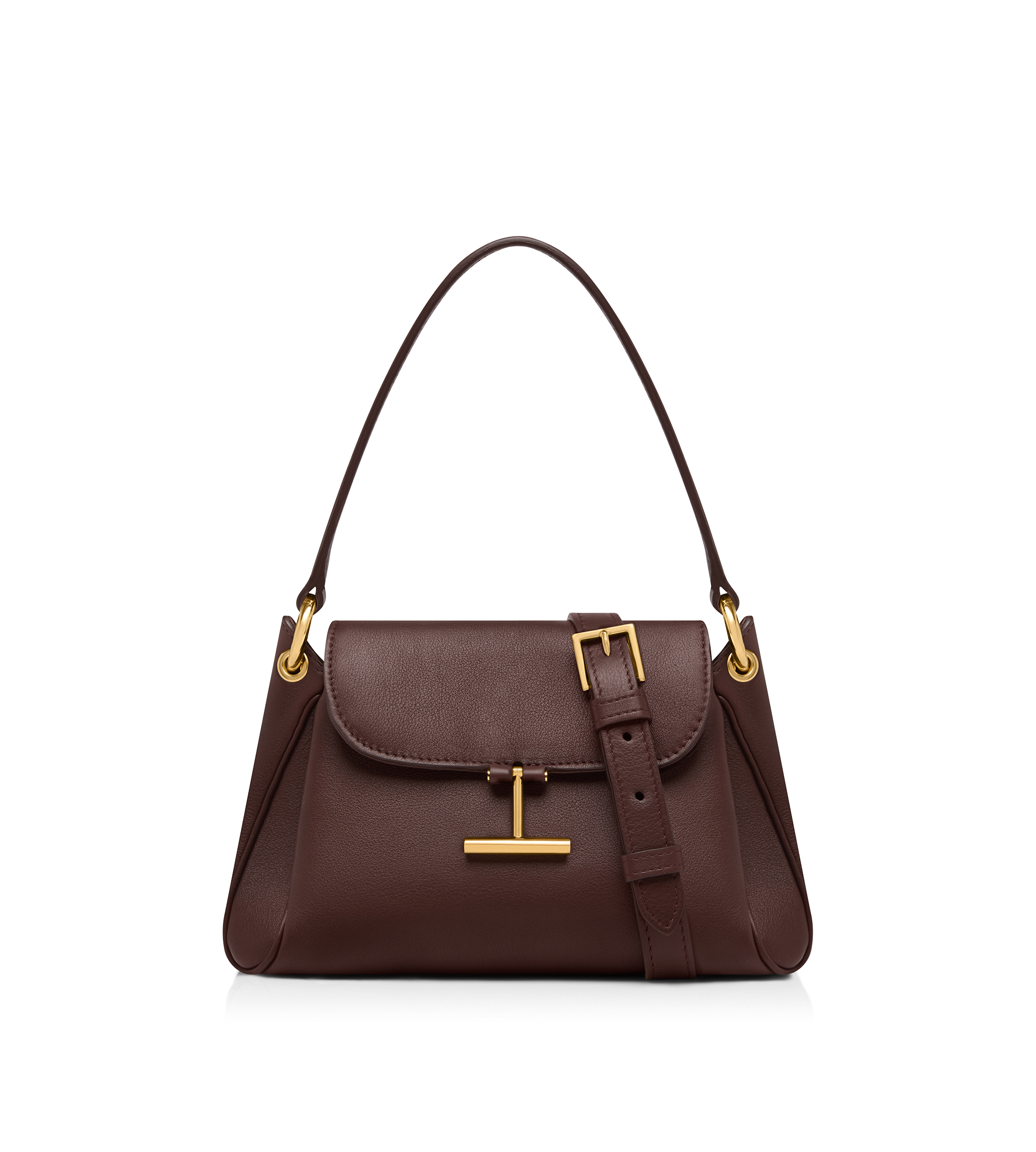 NATURAL GRAIN LEATHER TARA SMALL SHOULDER BAG