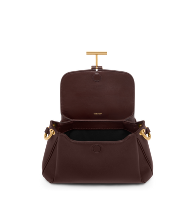 NATURAL GRAIN LEATHER TARA SMALL SHOULDER BAG image number 3