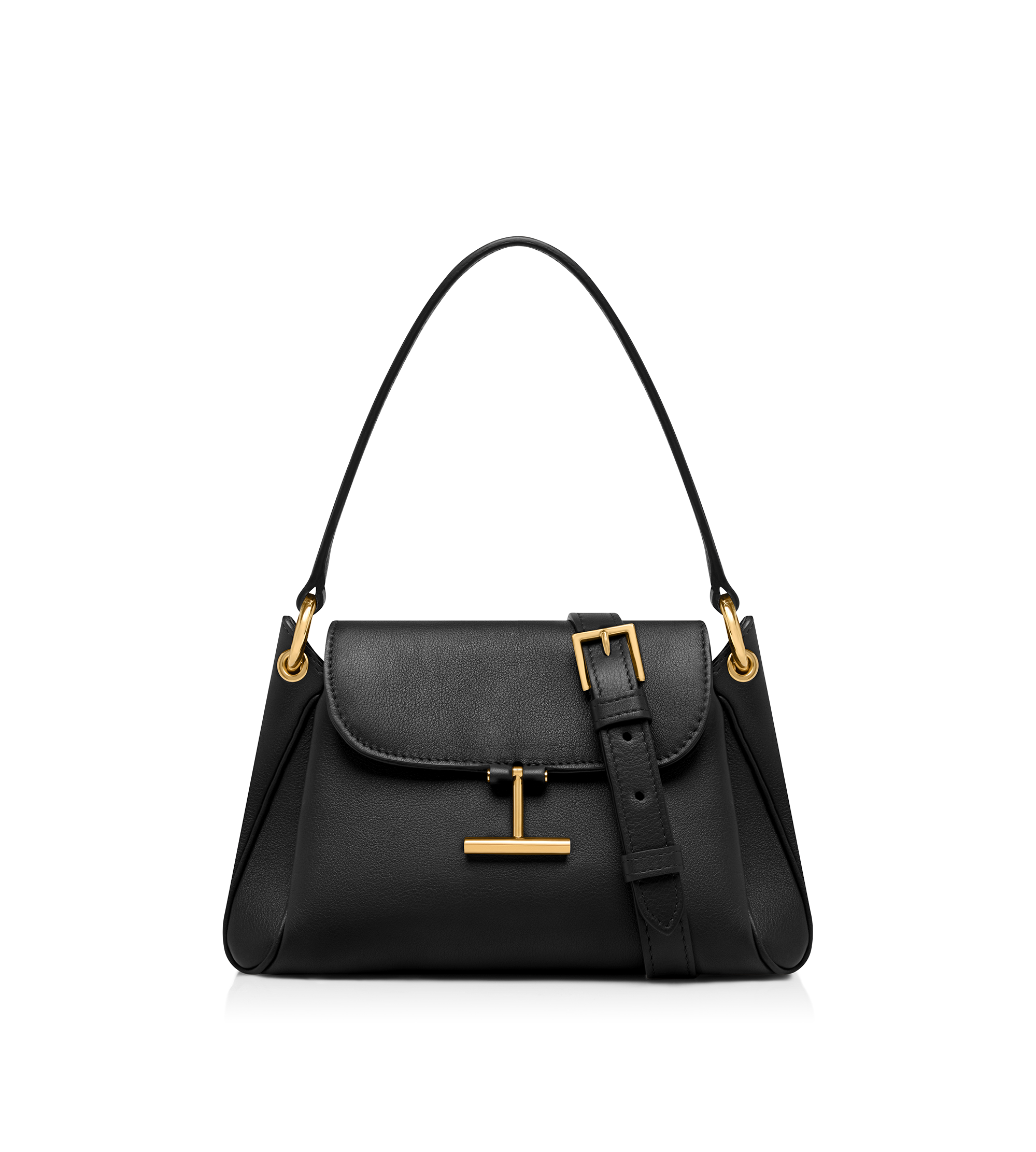 NATURAL GRAIN LEATHER TARA SMALL SHOULDER BAG