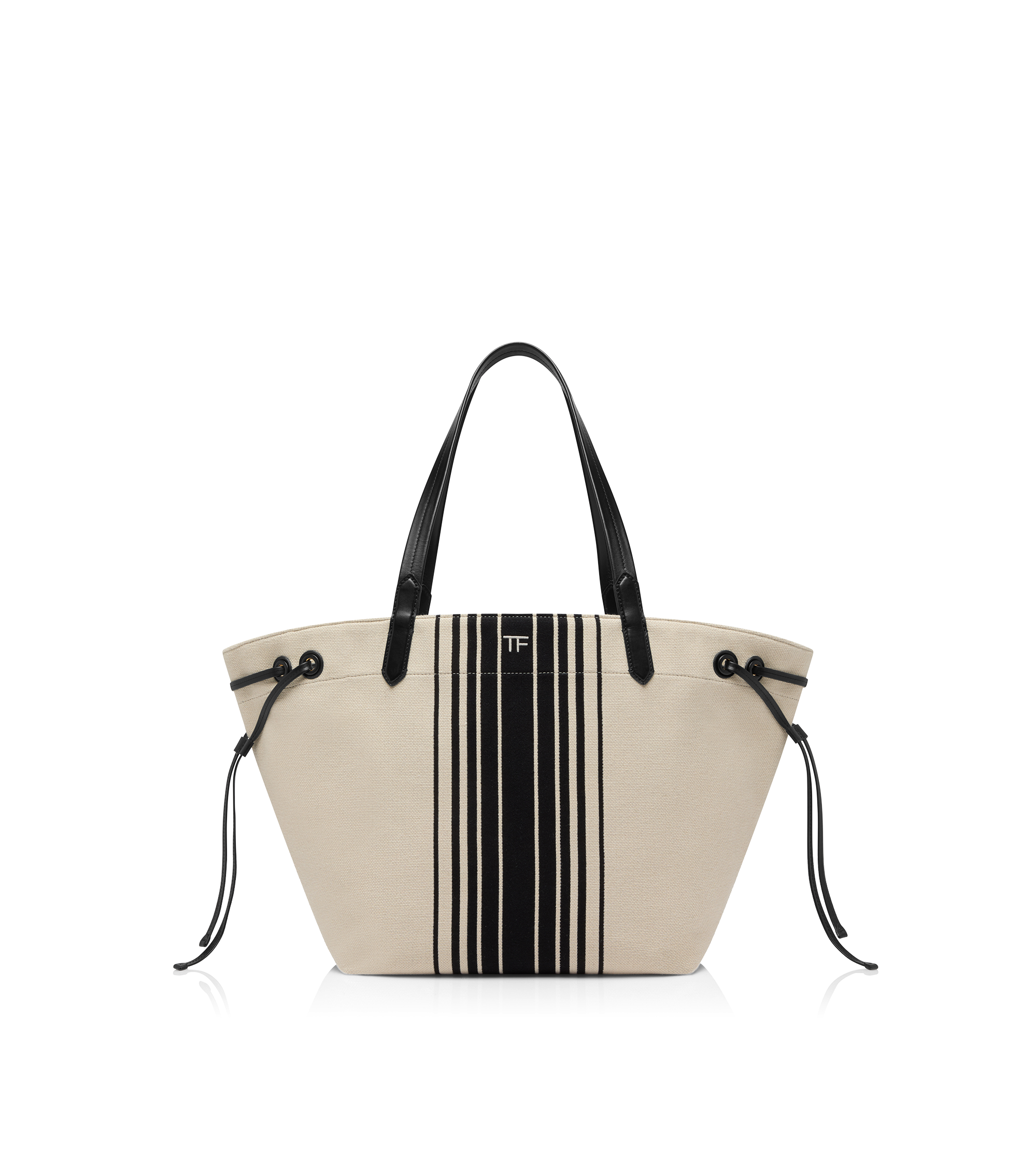 STRIPED JACQUARD LARGE TOTE