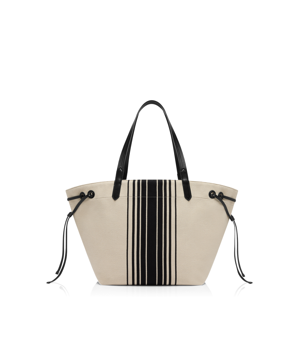 STRIPED JACQUARD LARGE TOTE image number 2