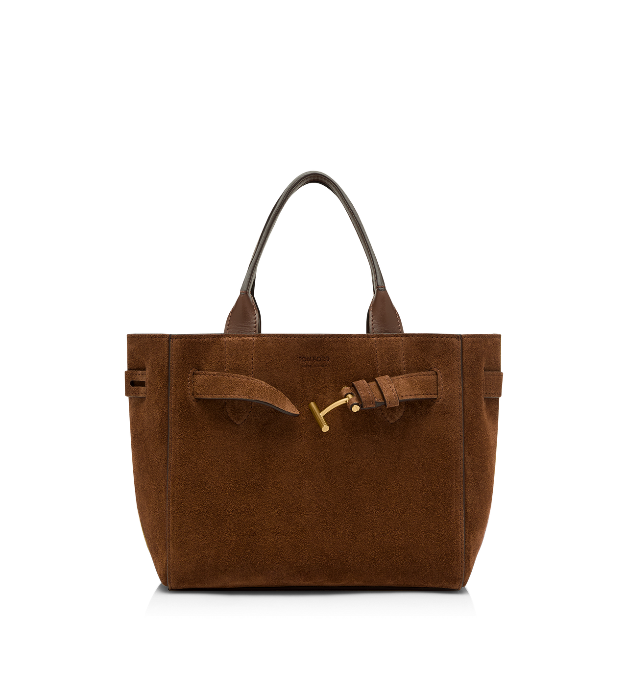TOM FORD LEATHER WHISKY SUEDE LEATHER AUDREY SMALL TOTE