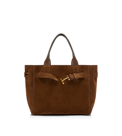TOM FORD LEATHER WHISKY SUEDE LEATHER AUDREY SMALL TOTE