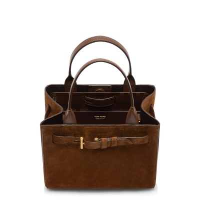 SUEDE LEATHER AUDREY SMALL TOTE image number 3