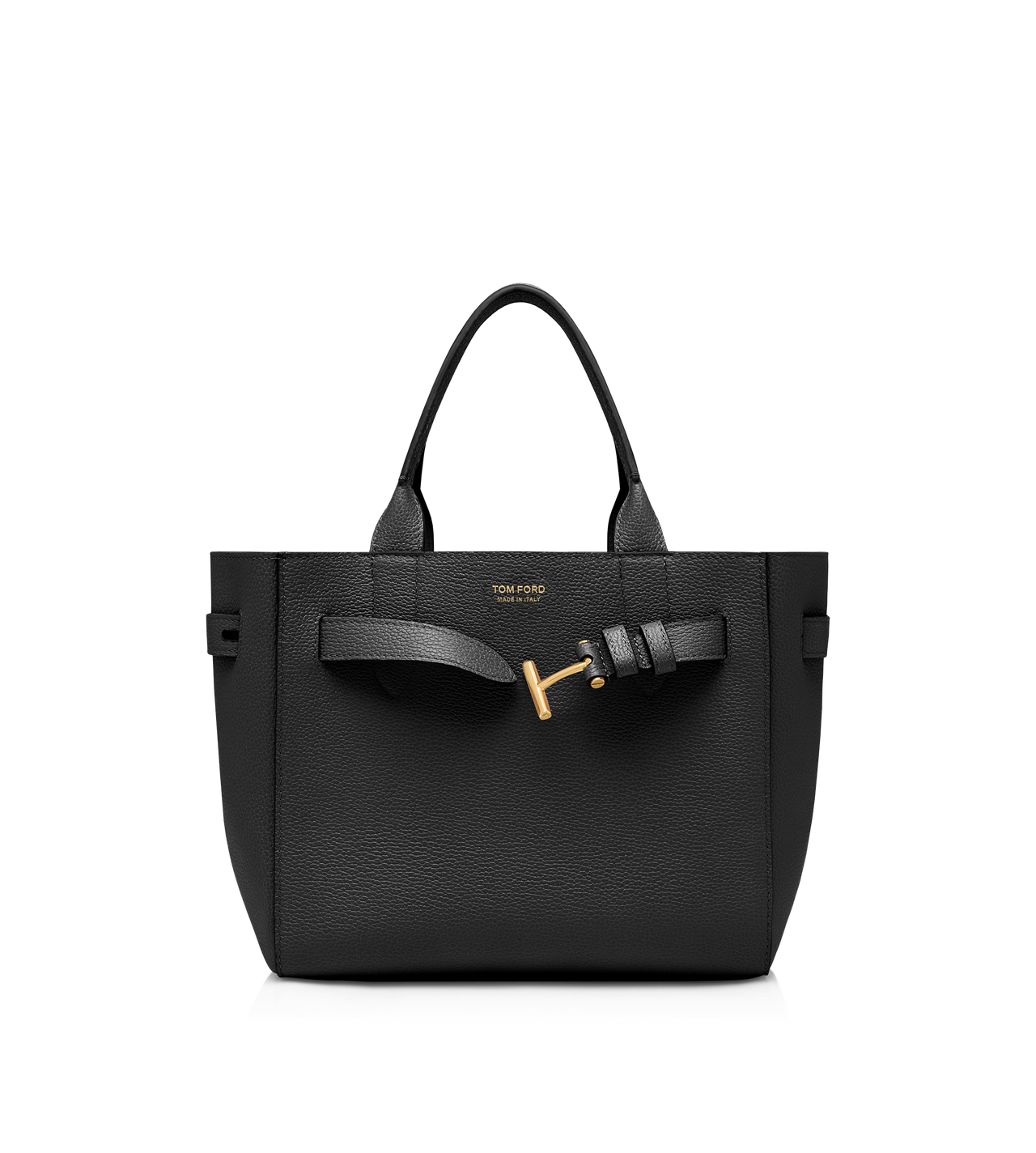 TOM FORD LEATHER BLACK GRAIN LEATHER AUDREY SMALL TOTE