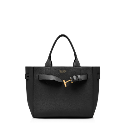TOM FORD LEATHER BLACK GRAIN LEATHER AUDREY SMALL TOTE