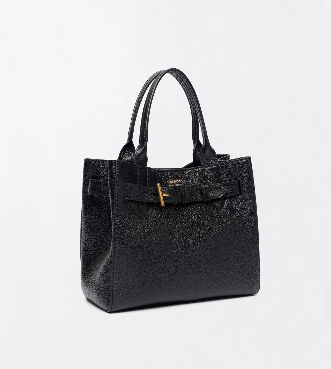 TOM FORD LEATHER BLACK GRAIN LEATHER AUDREY SMALL TOTE