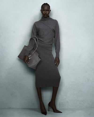 NATURAL GRAIN LEATHER ALEXANDER LARGE SHOULDER BAG image number 8