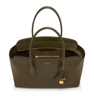 NATURAL GRAIN LEATHER ALEXANDER LARGE SHOULDER BAG image number 3