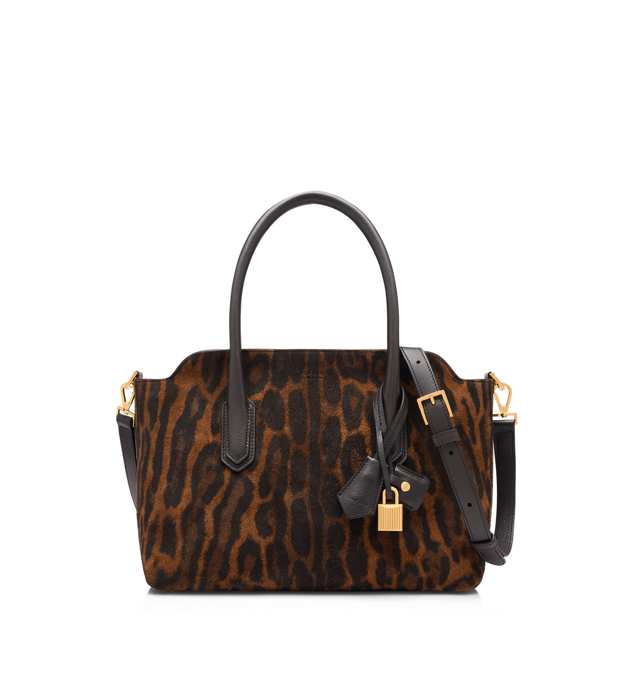 OCELOT-PRINT SUEDE ALEXANDER MEDIUM TOP HANDLE image number 0