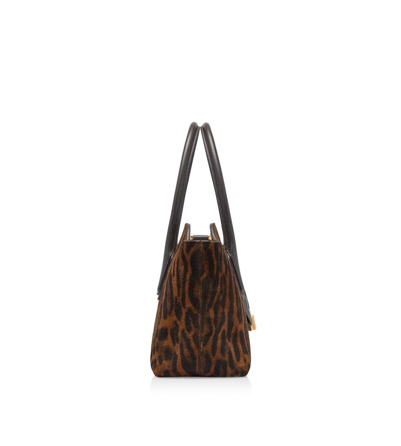 OCELOT-PRINT SUEDE ALEXANDER MEDIUM TOP HANDLE image number 1