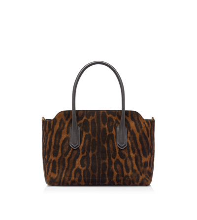 OCELOT-PRINT SUEDE ALEXANDER MEDIUM TOP HANDLE image number 2