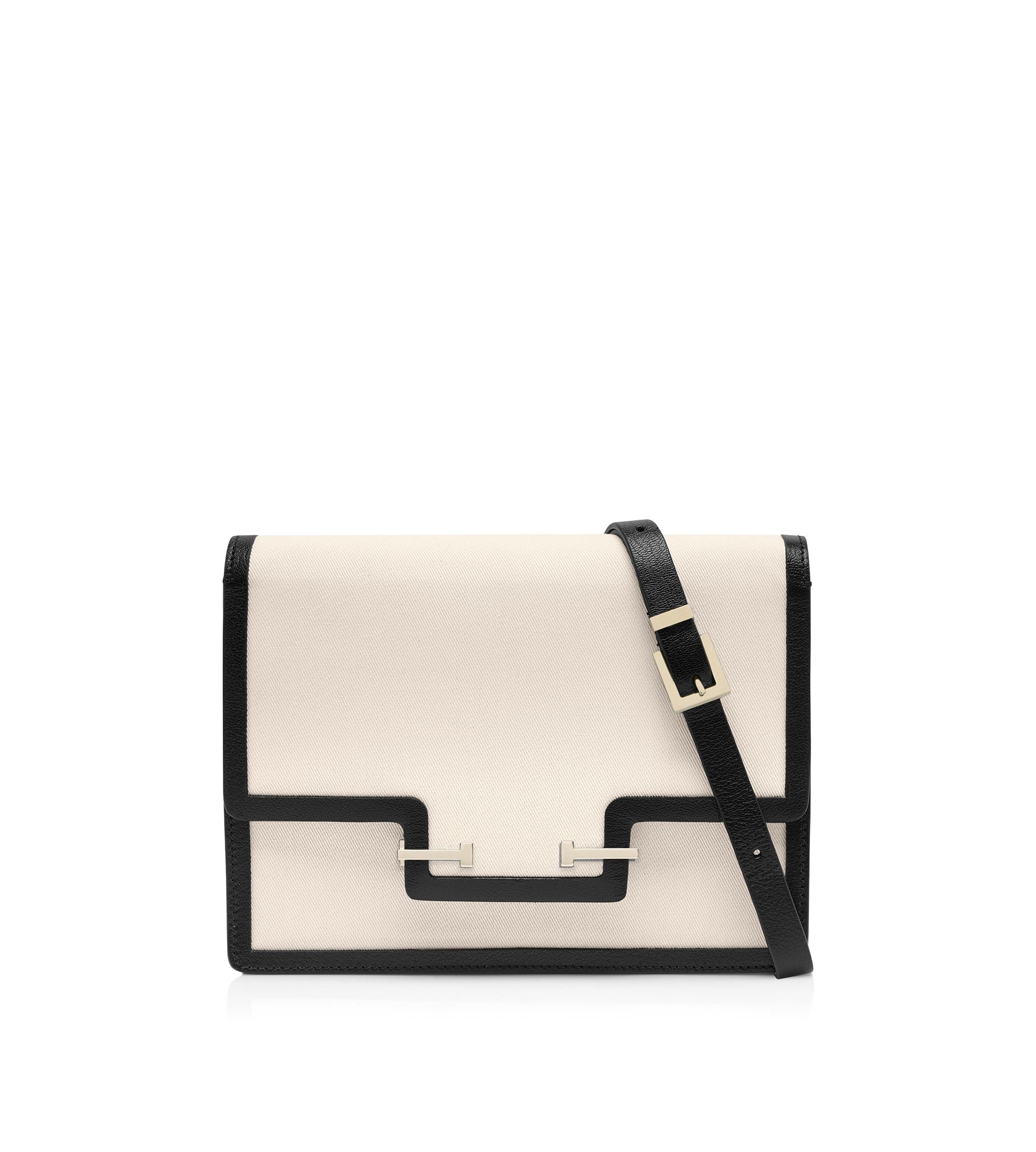 CANVAS AND LEATHER AUBE SHOULDER BAG