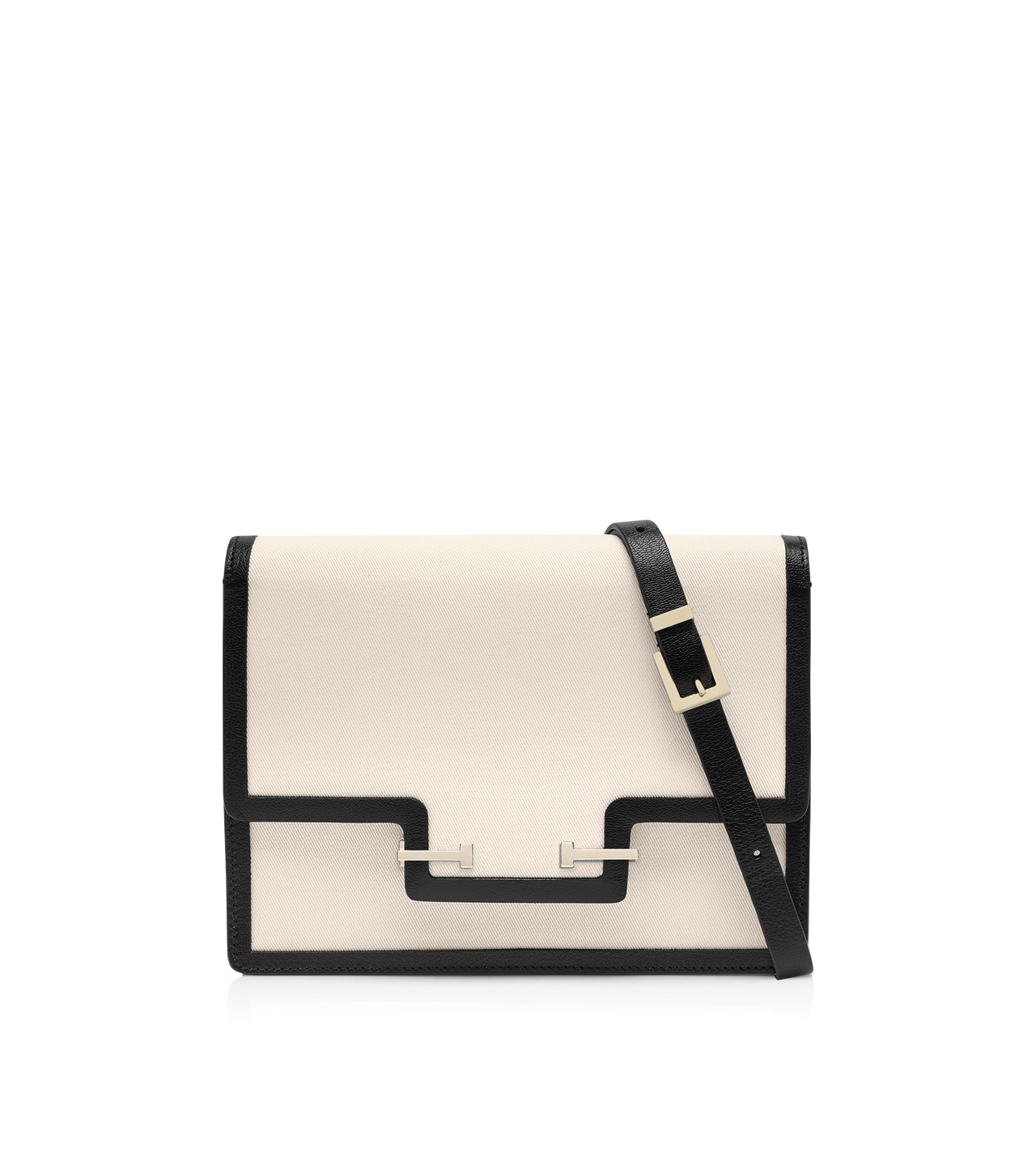 CANVAS AND LEATHER AUBE SHOULDER BAG image number 0