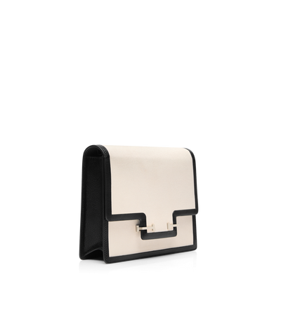 CANVAS AND LEATHER AUBE SHOULDER BAG image number 1