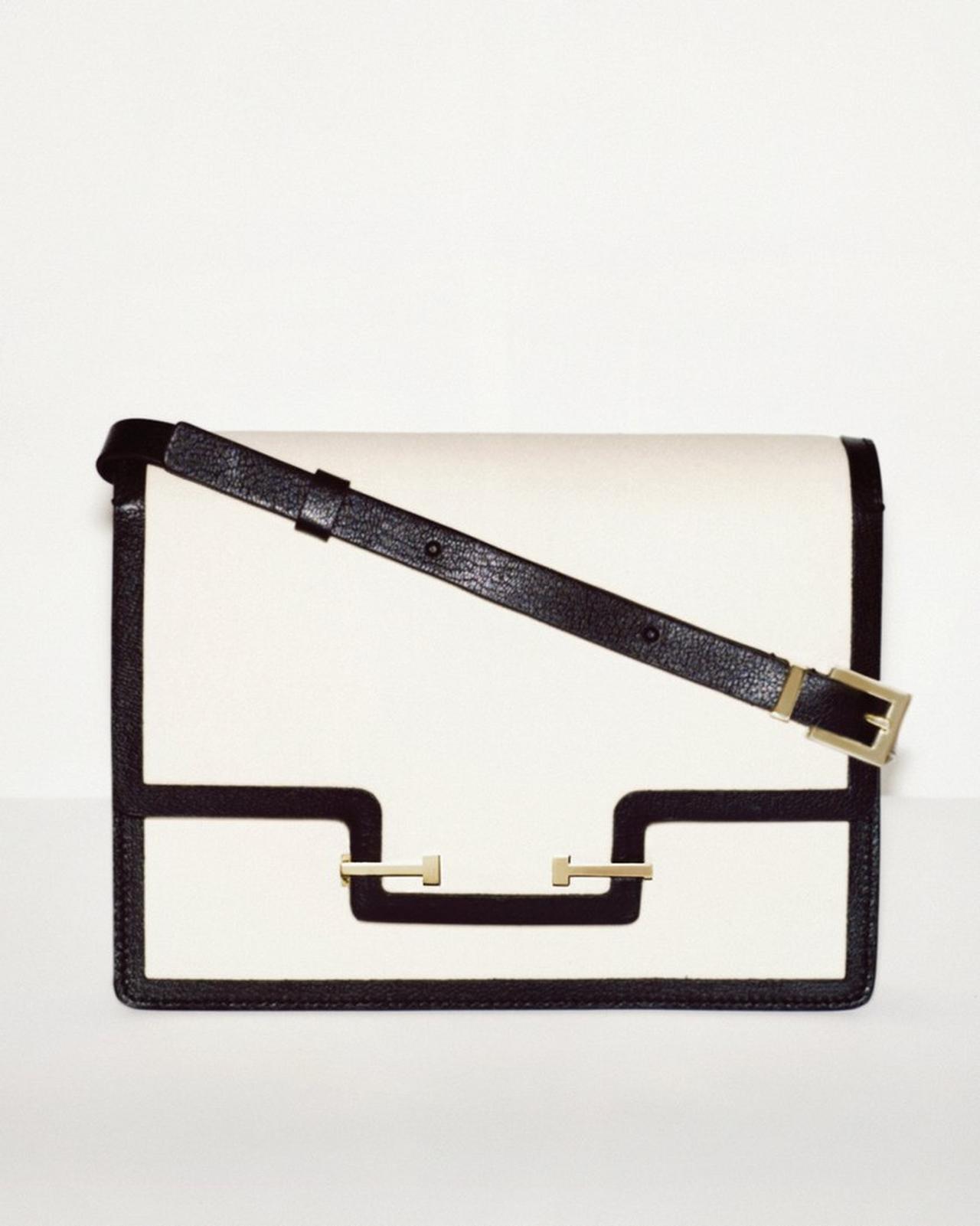 CANVAS AND LEATHER AUBE SHOULDER BAG image number 3