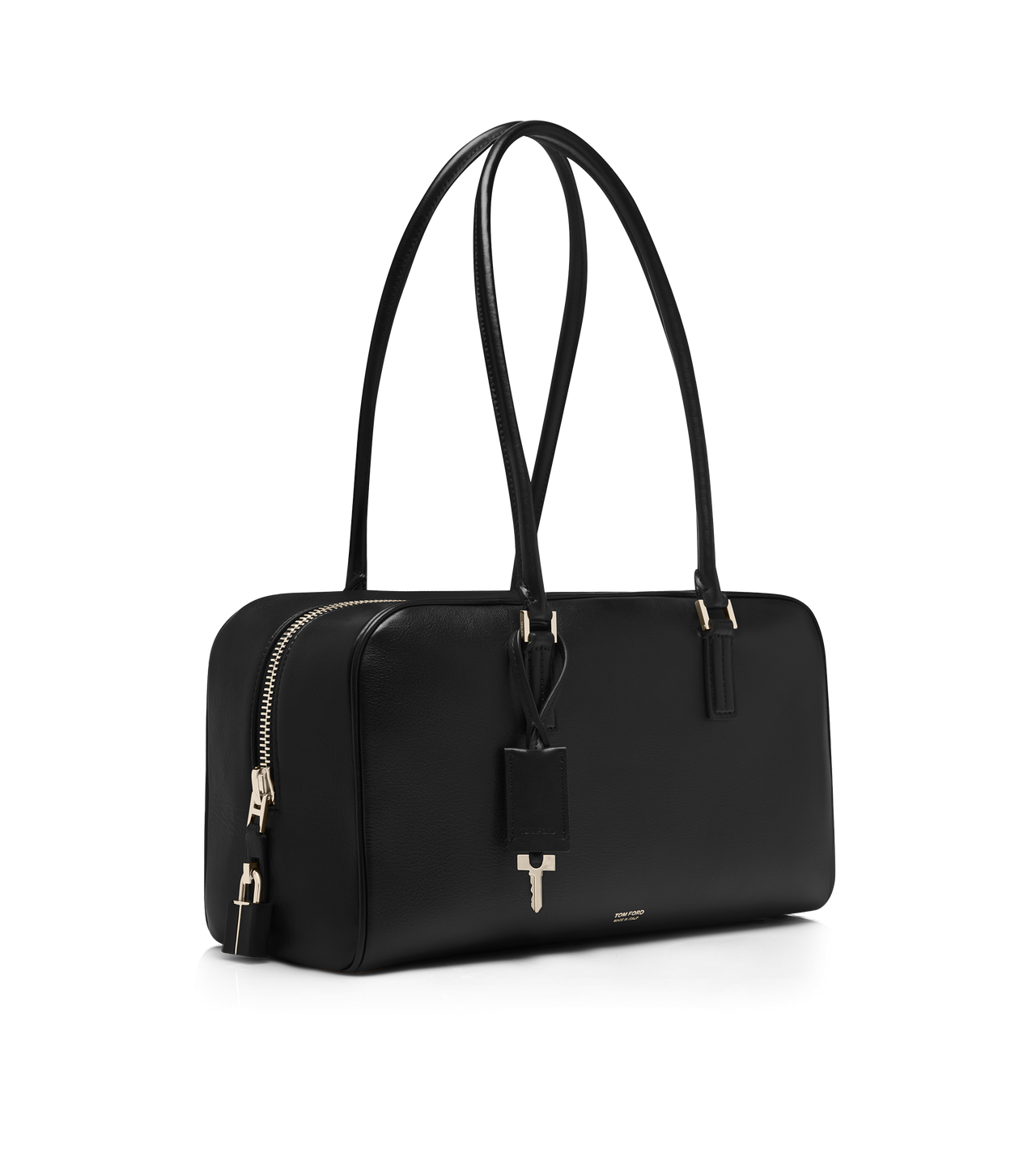 SUPPLE LEATHER ZIPPED SMALL STRYKE SHOULDER BAG image number 1