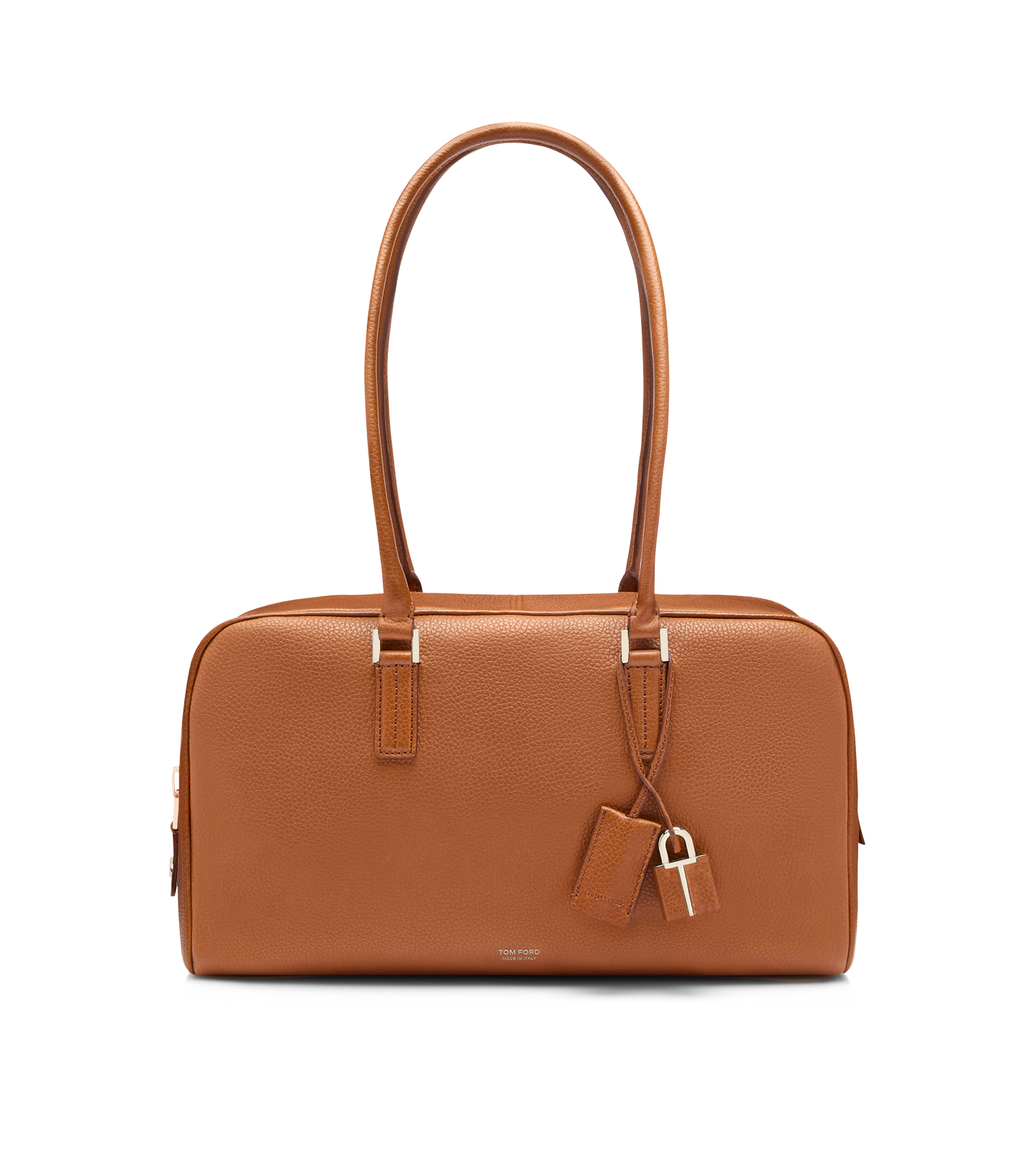 SOFT GRAIN LEATHER ZIPPED SMALL SHOULDER BAG