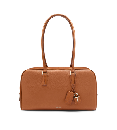 SOFT GRAIN LEATHER ZIPPED SMALL STRYKE SHOULDER BAG image number 0