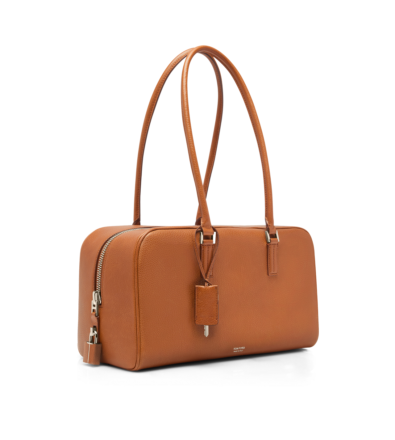 SOFT GRAIN LEATHER ZIPPED SMALL STRYKE SHOULDER BAG image number 1