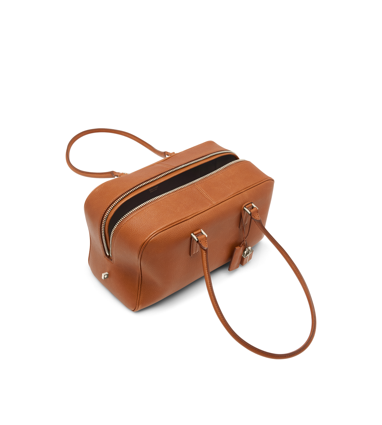 SOFT GRAIN LEATHER ZIPPED SMALL STRYKE SHOULDER BAG image number 2