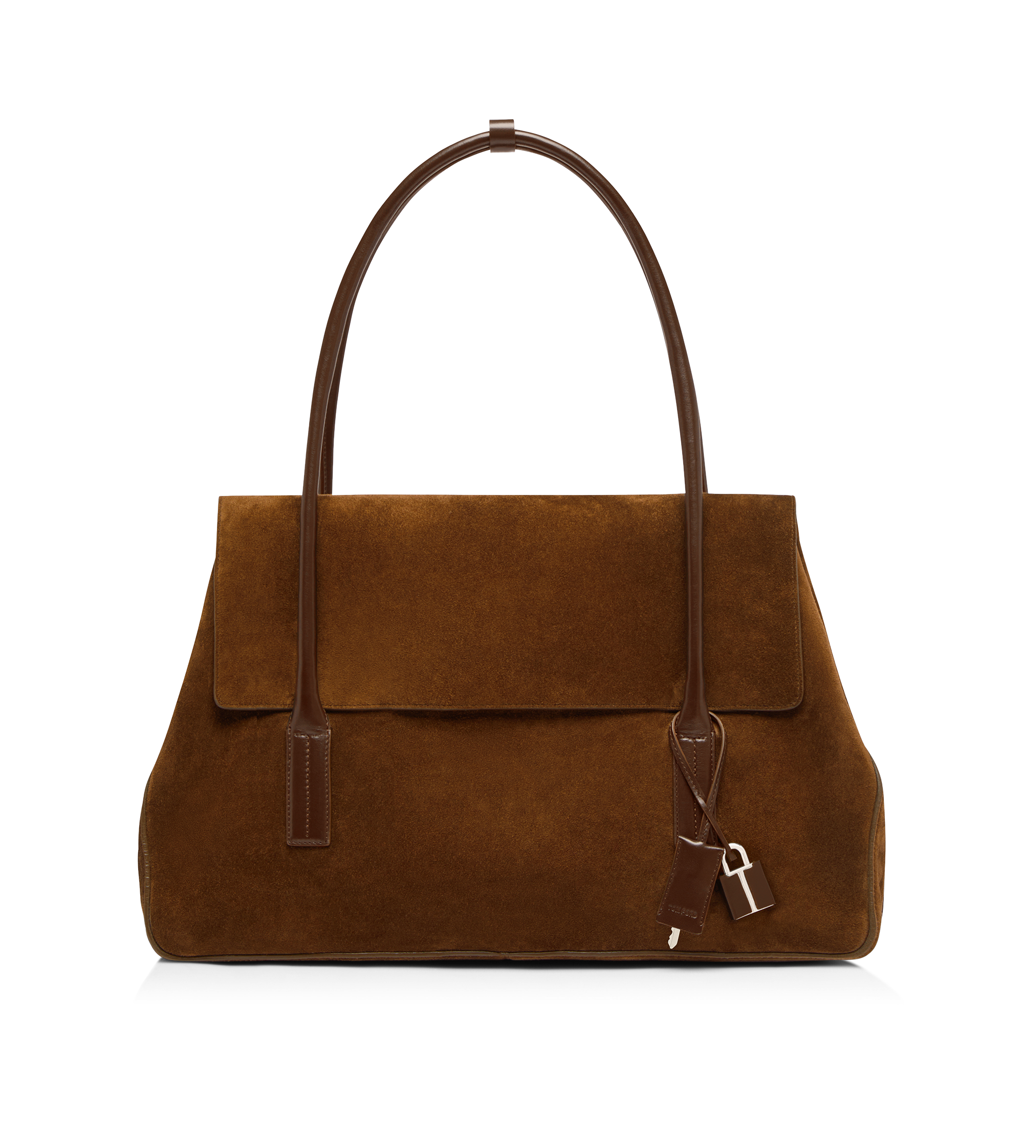 SUEDE LEATHER ECLIPSE LARGE SHOULDER BAG