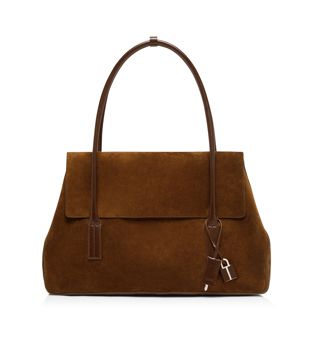 SUEDE LEATHER ECLIPSE LARGE SHOULDER BAG image number 0