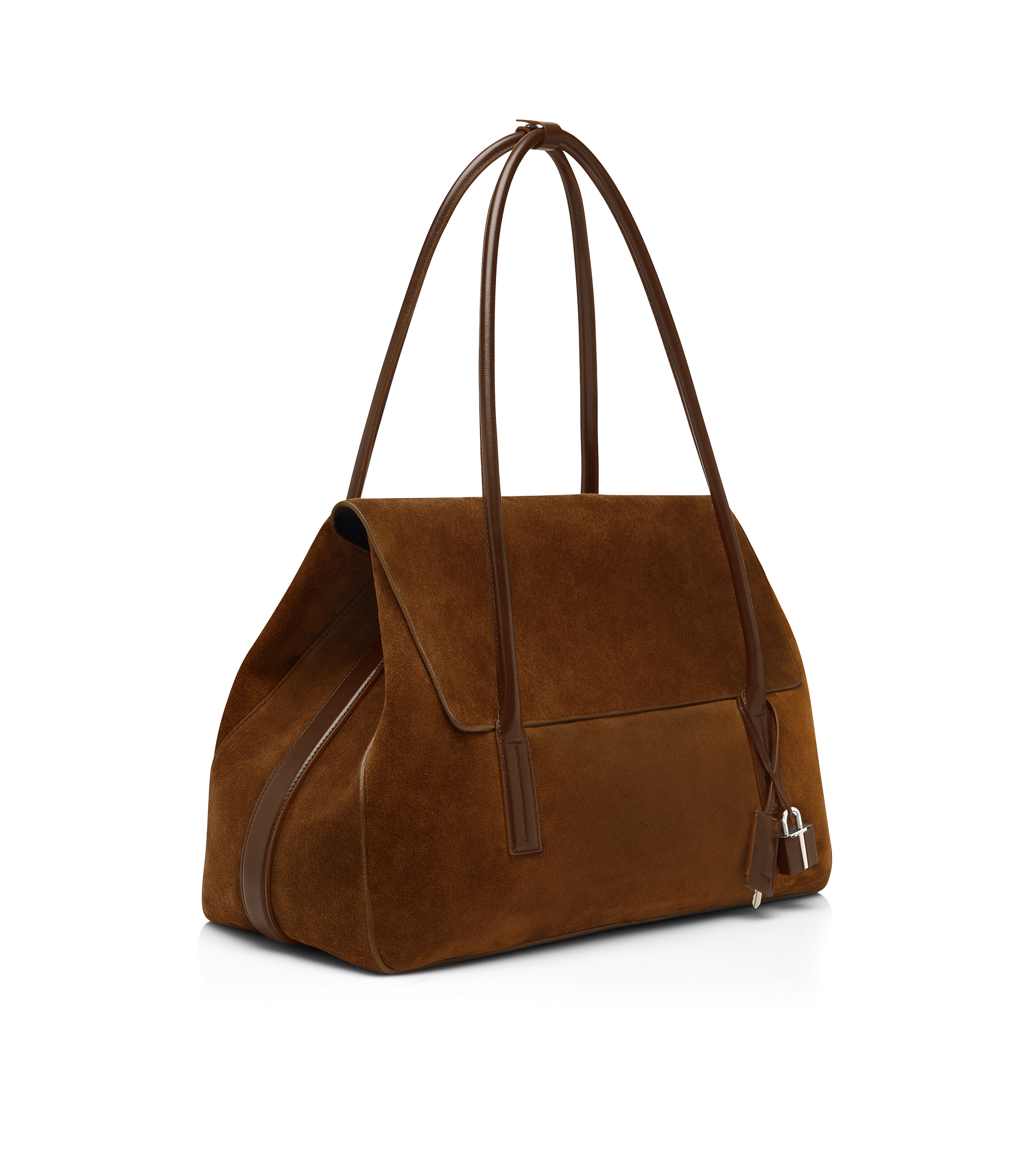 SUEDE LEATHER ECLIPSE LARGE SHOULDER BAG