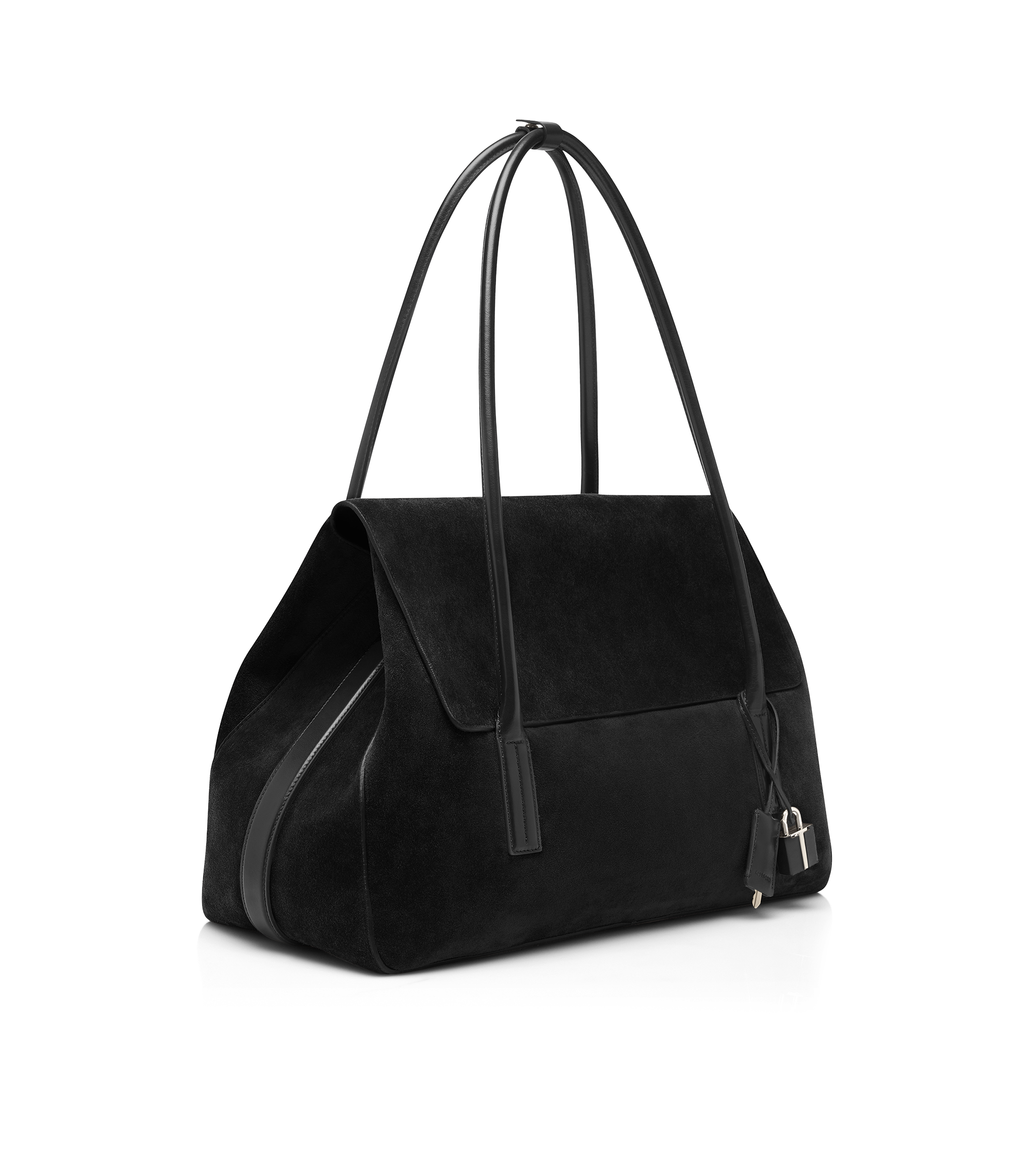 SUEDE LEATHER ECLIPSE LARGE SHOULDER BAG