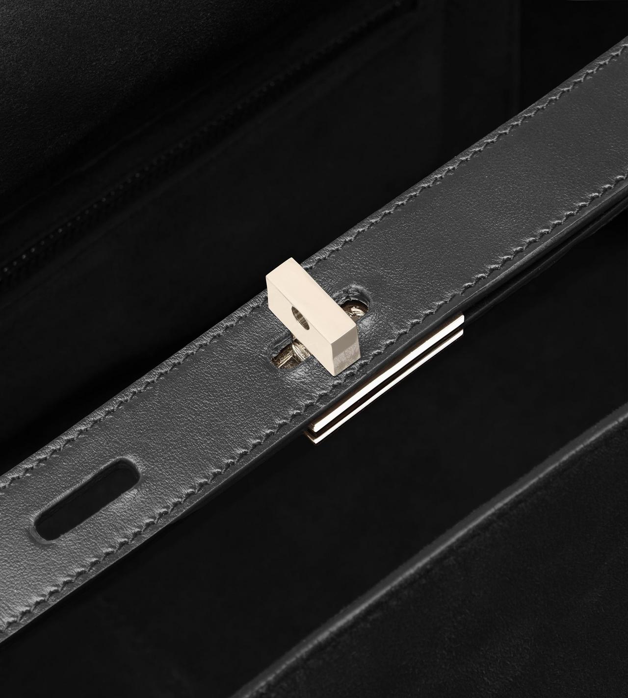 SUEDE LEATHER ECLIPSE LARGE SHOULDER BAG image number 3