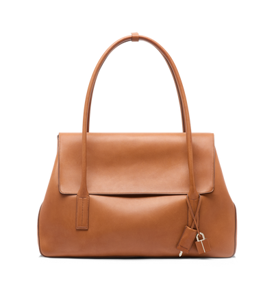 NATURAL LEATHER ECLIPSE LARGE SHOULDER BAG image number 0
