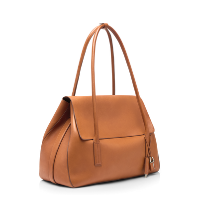 NATURAL LEATHER ECLIPSE LARGE SHOULDER BAG image number 1