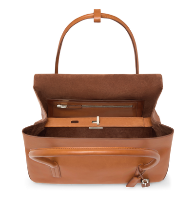 NATURAL LEATHER ECLIPSE LARGE SHOULDER BAG image number 2