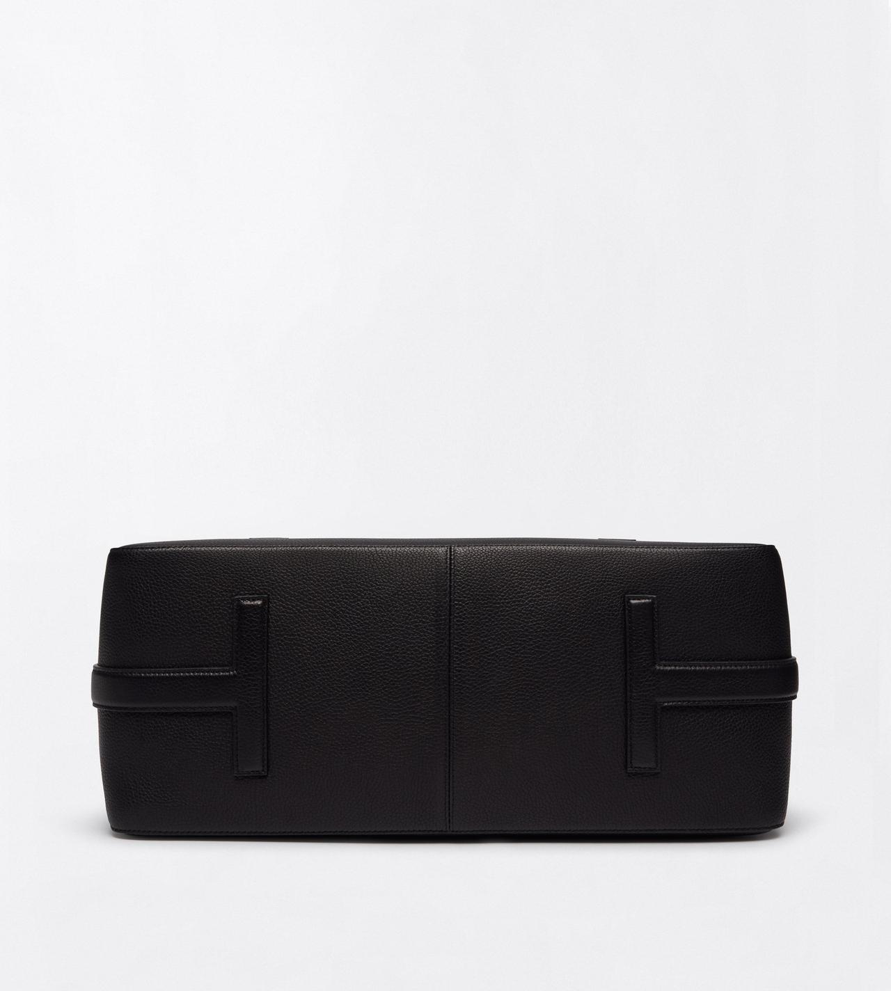TOM FORD LEATHER BLACK GRAIN LEATHER ECLIPSE LARGE SHOULDER BAG