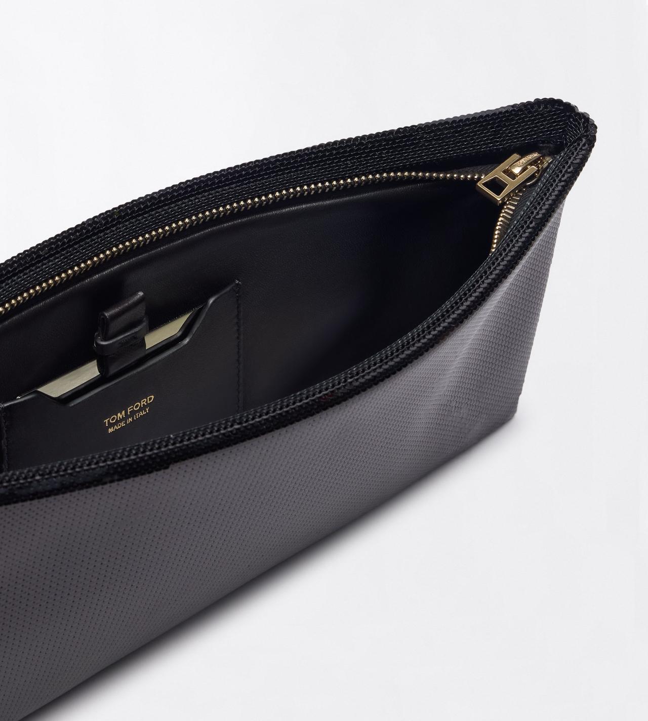 TOM FORD SEQUINS BLACK SEQUIN EMBROIDERY AURA CLUTCH