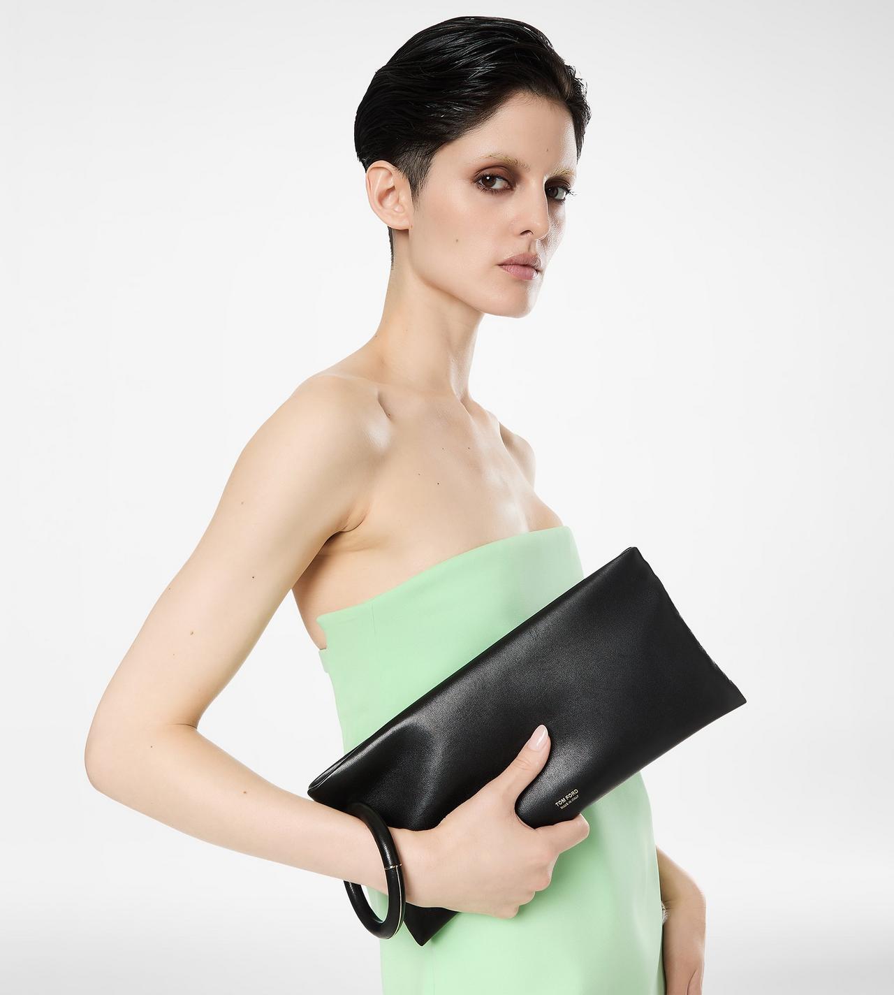 NAPPA LEATHER AURA CLUTCH image number 3