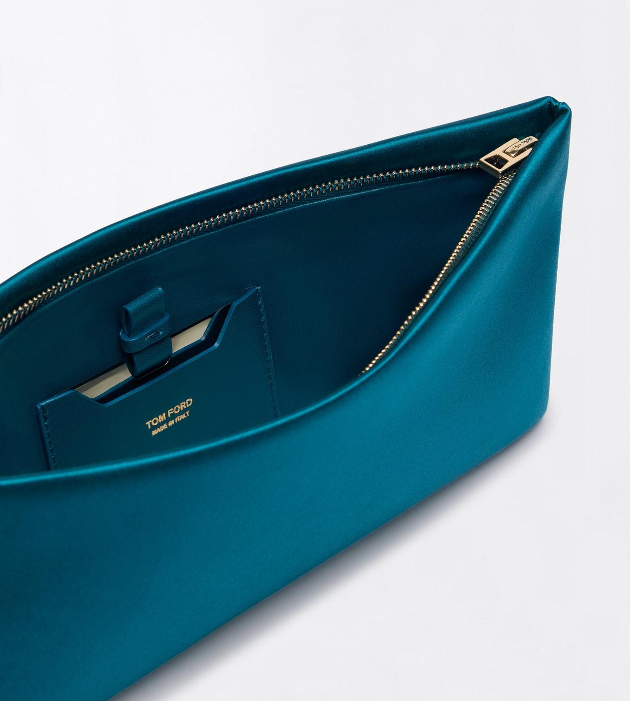 TOM FORD  PETROL SATIN AURA CLUTCH