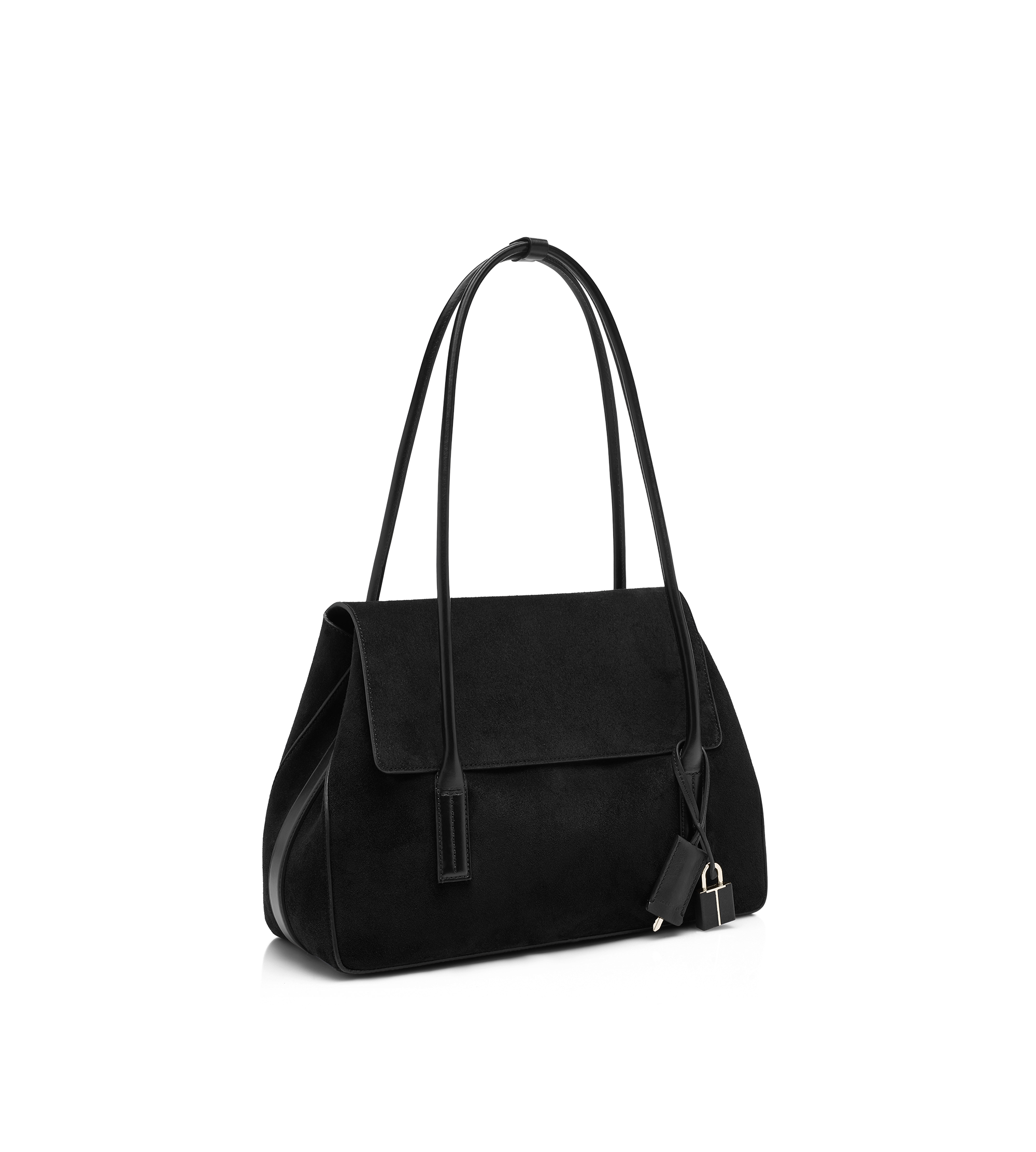 SUEDE LEATHER ECLIPSE MEDIUM SHOULDER BAG