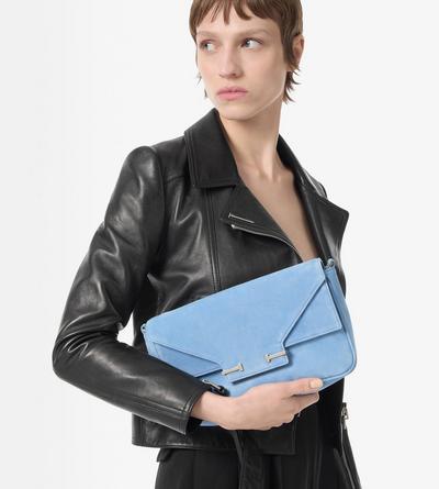 BOLSO AL HOMBRO PEQUE&Ntilde;O AUBE DE PIEL DE ANTE image number 3