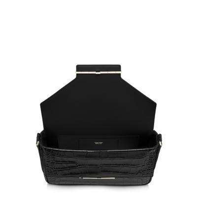 SOFT PRINTED CROCODILE LEATHER AUBE SMALL SHOULDER BAG image number 2