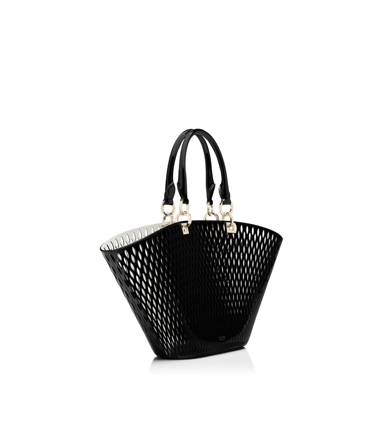 CUT OUT PATENT LEATHER MEDIUM PANIER image number 1