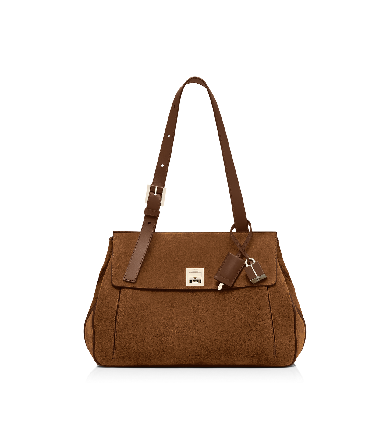 TOM FORD LEATHER WHISKY SUEDE LEATHER MEDIUM BESACE