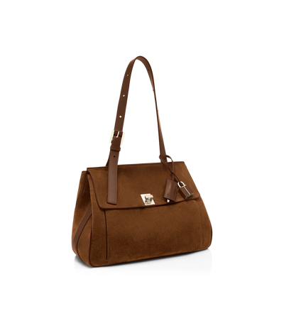 TOM FORD LEATHER WHISKY SUEDE LEATHER MEDIUM BESACE