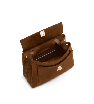 TOM FORD LEATHER WHISKY SUEDE LEATHER MEDIUM BESACE