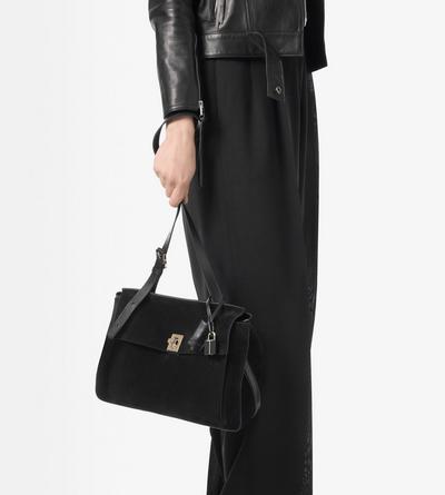 SUEDE LEATHER MEDIUM BESACE image number 3