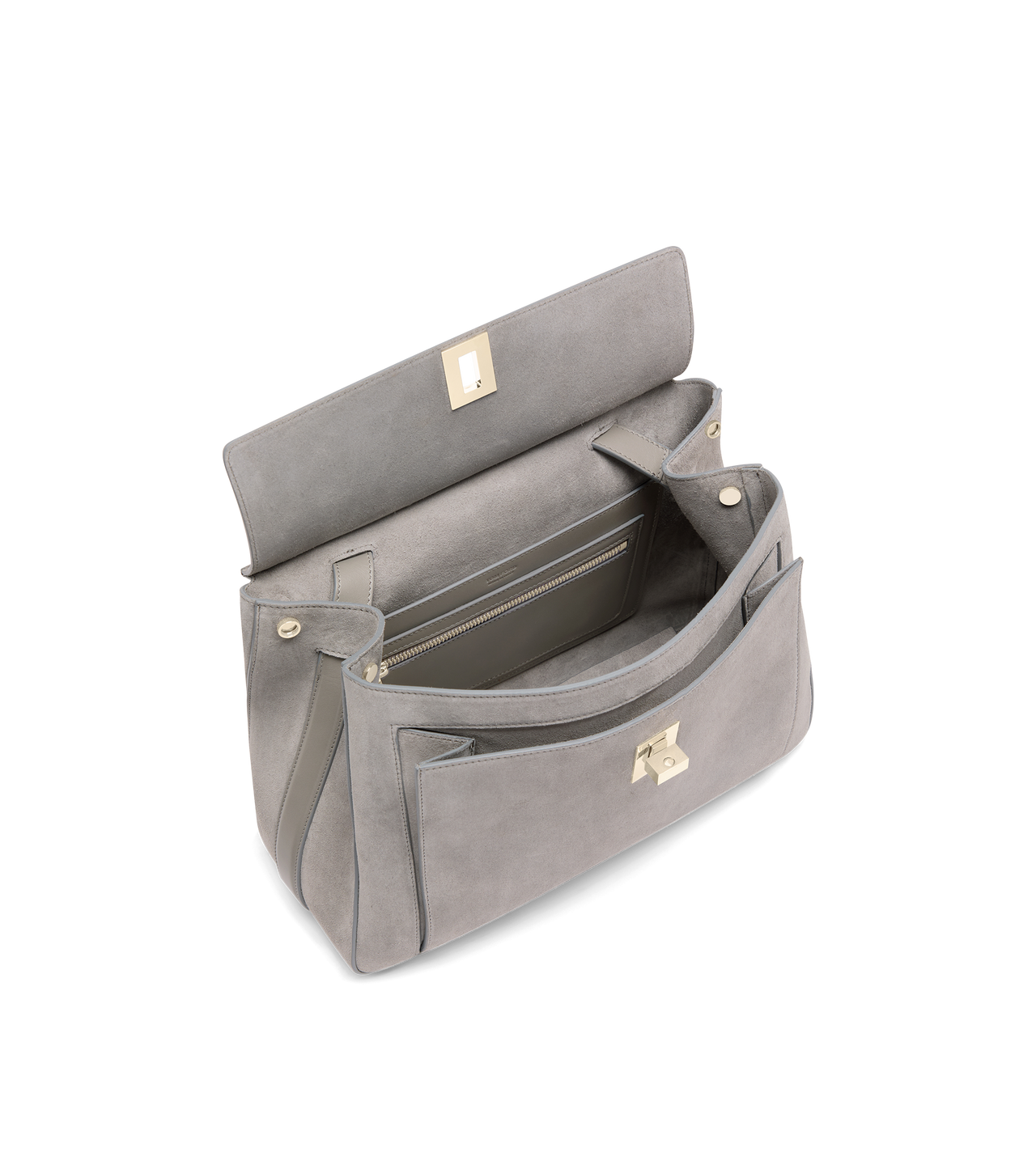 TOM FORD LEATHER CLOUDBURST BESACE EN DAIM FORMAT MOYEN